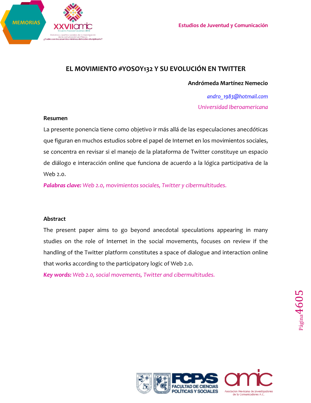 El Movimiento #Yosoy132 Y Su Evolución En Twitter