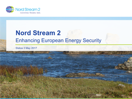 Nord Stream 2 Enhancing European Energy Security