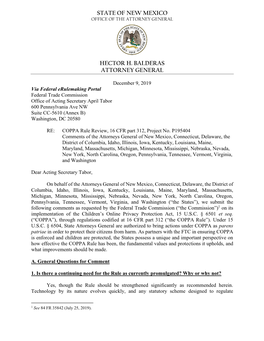 2019-12-08 FINAL AG FTC COPPA Comment LTR Executed