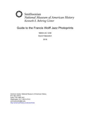 Guide to the Francis Wolff Jazz Photoprints