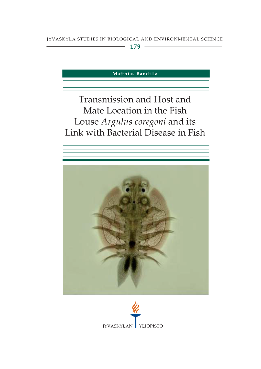 Transmission And Host And Mate Location In The Fish Louse Argulus ...