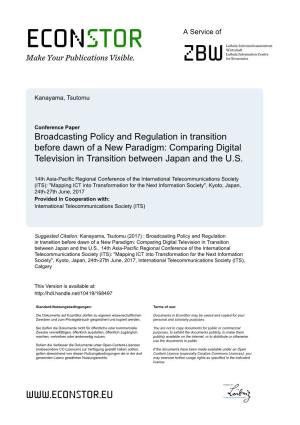 Comparing Digital Television in Transition Between Japan and the U.S