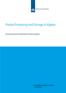 Potato Processing and Storage in Algeria