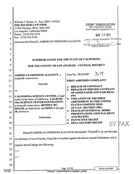 FIRST AMENDED COMPLAINT Los Angeles, California 90064