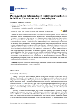 Distinguishing Between Deep-Water Sediment Facies: Turbidites, Contourites and Hemipelagites