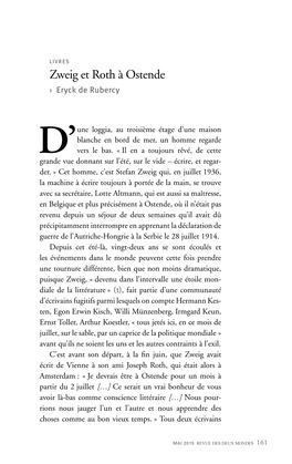 Zweig Et Roth À Ostende › Eryck De Rubercy