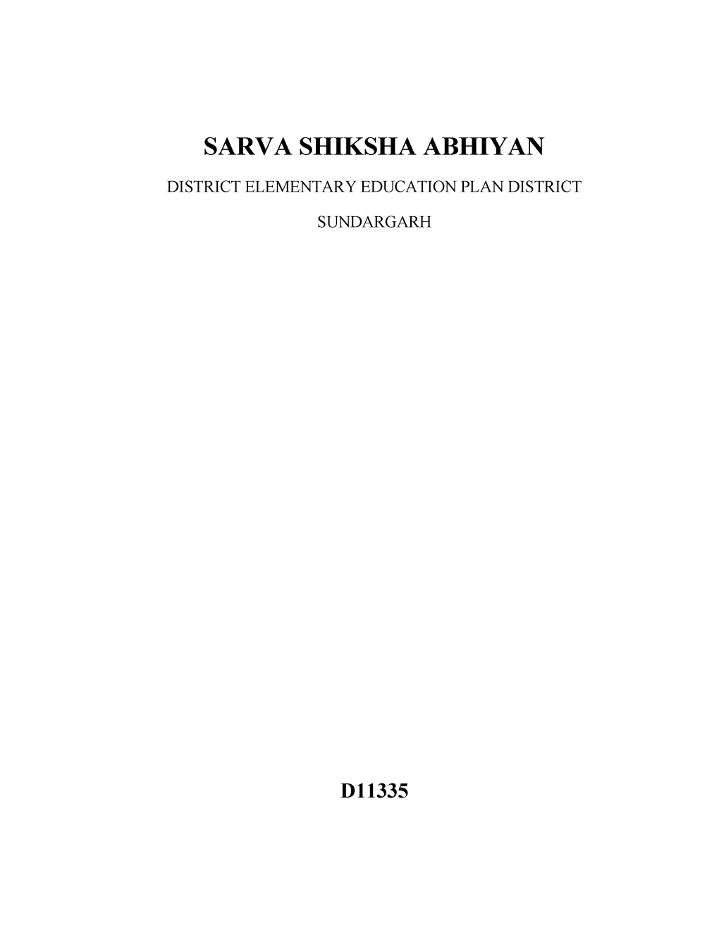 Sarva Shiksha Abhiyan