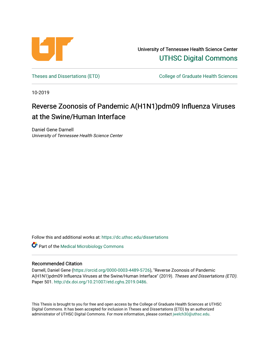 Reverse Zoonosis of Pandemic A(H1N1)Pdm09 Influenza Viruses at the Swine/Human Interface