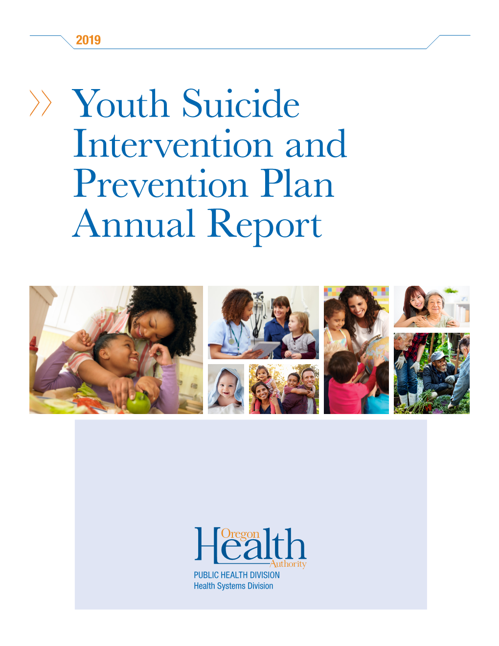 OHA 8874 2019 Youth Suicide Intervention and Prevention Plan