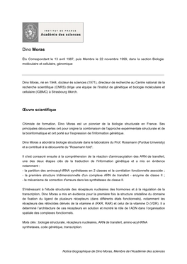 CV De Dino Moras