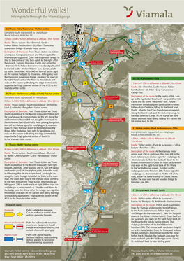 Wonderful Walks! Hikingtrails Through the Viamala Gorge