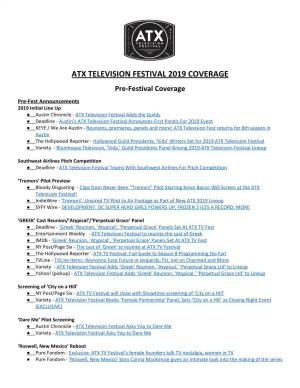 Atx Television Festival 2019 Coverage
