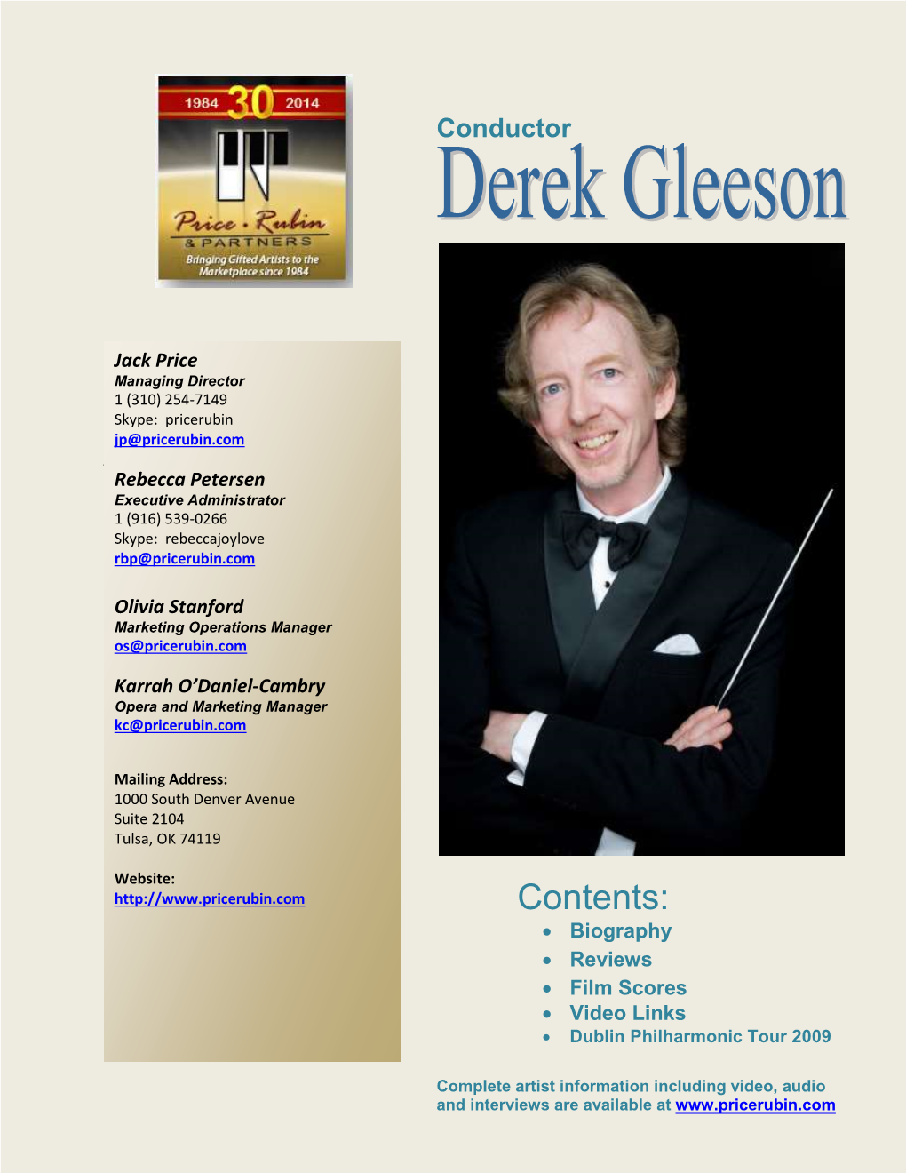 Derek Gleeson – Biography