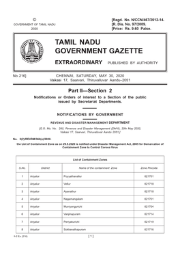 216] Chennai, Saturday, May 30, 2020 Vaikasi 17, Saarvari, Thiruvalluvar Aandu–2051