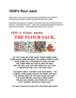 The Flour Sack