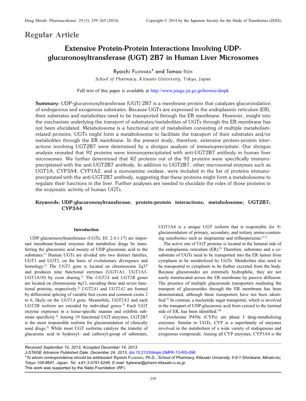 UGT) 2B7 in Human Liver Microsomes