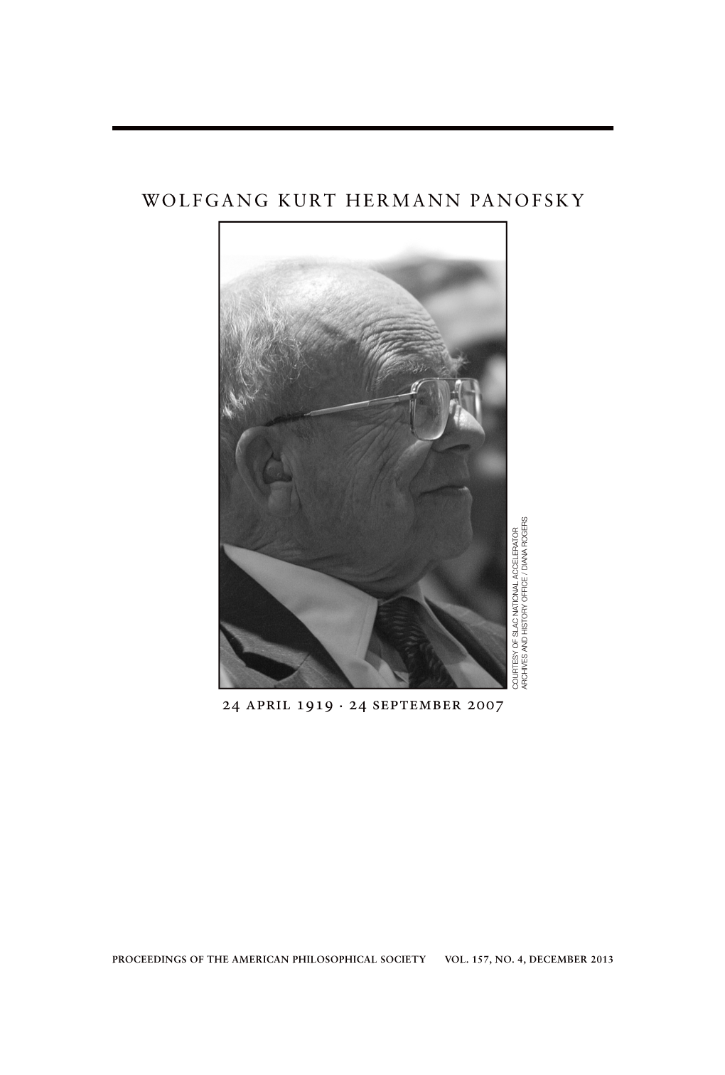 Wolfgang Kurt Hermann Panofsky