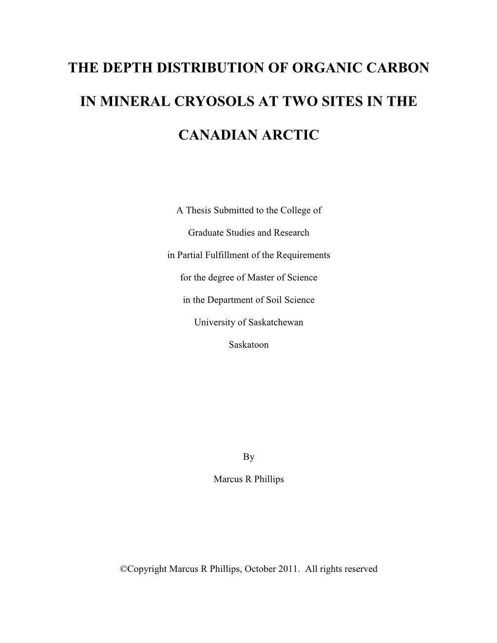 The Depth Distribution of Organic Carbon in Mineral Cryosols (Permafrost-Affected Soils)