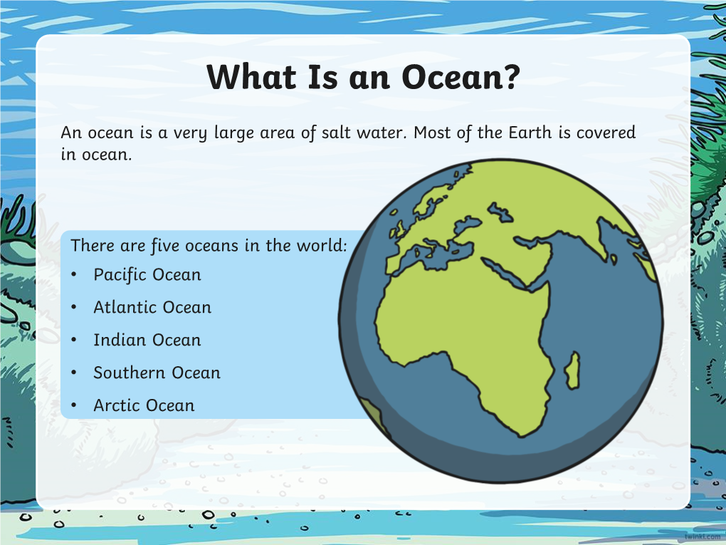 What Is an Ocean?