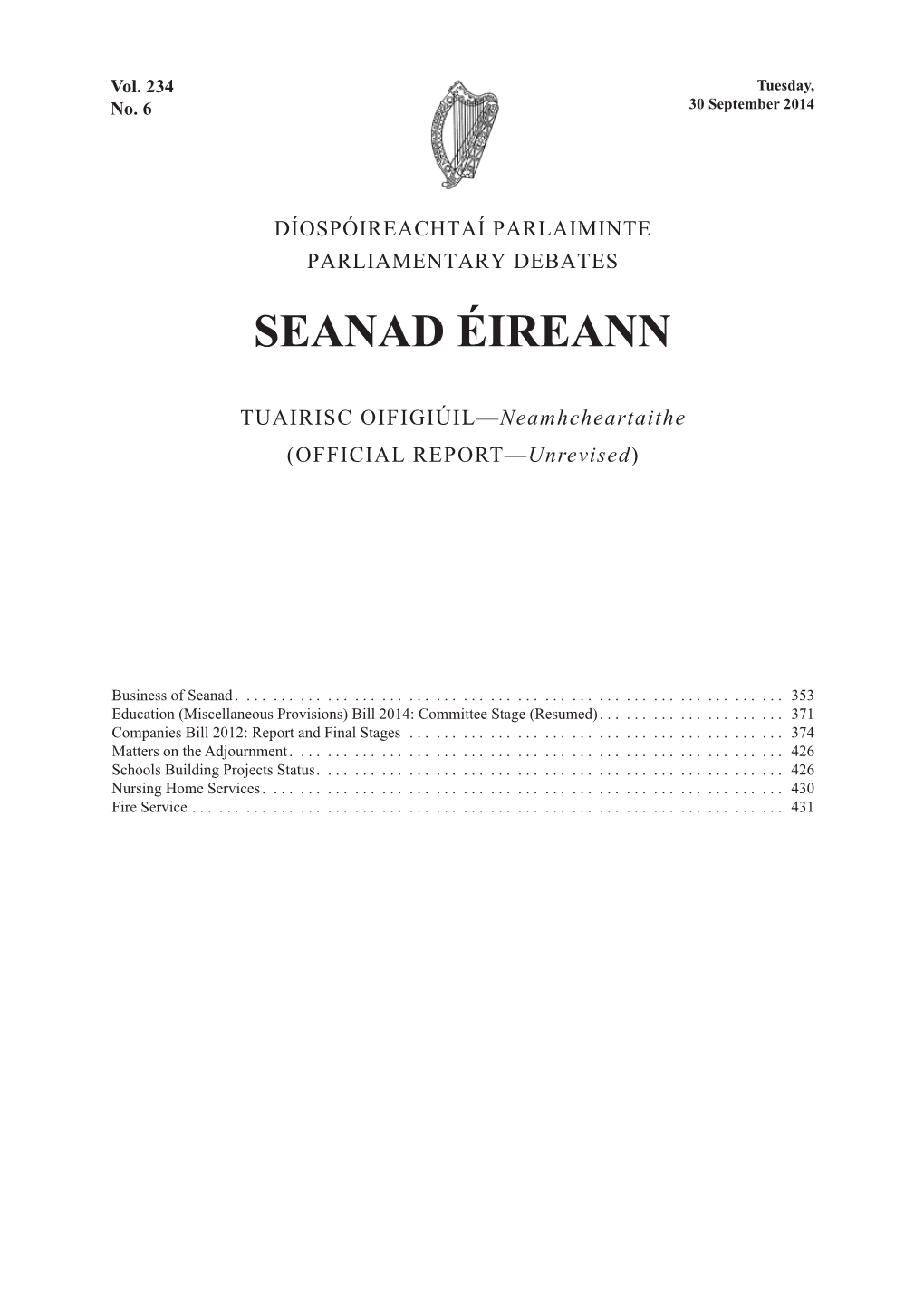 Seanad Éireann