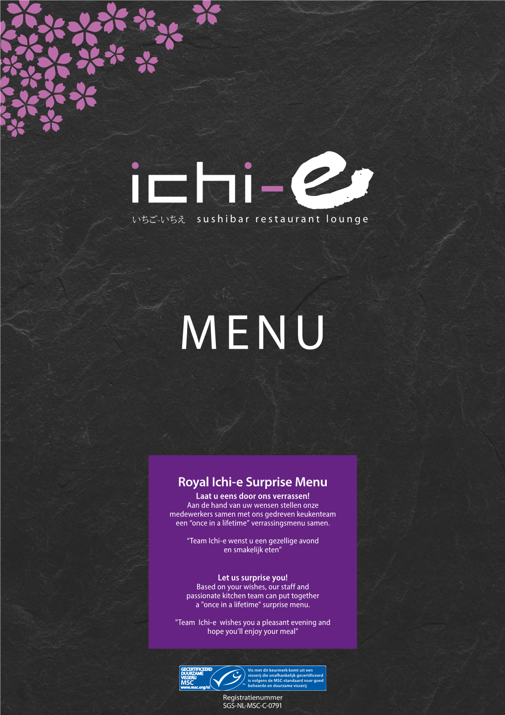 Royal Ichi-E Surprise Menu