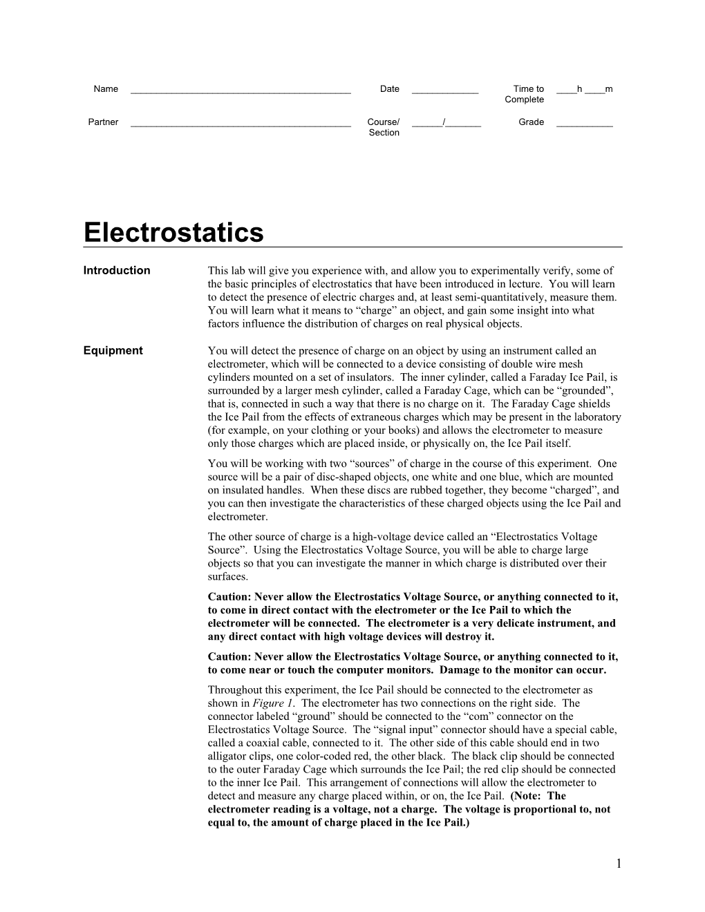 Lab 6: Complex Electrical Circuits