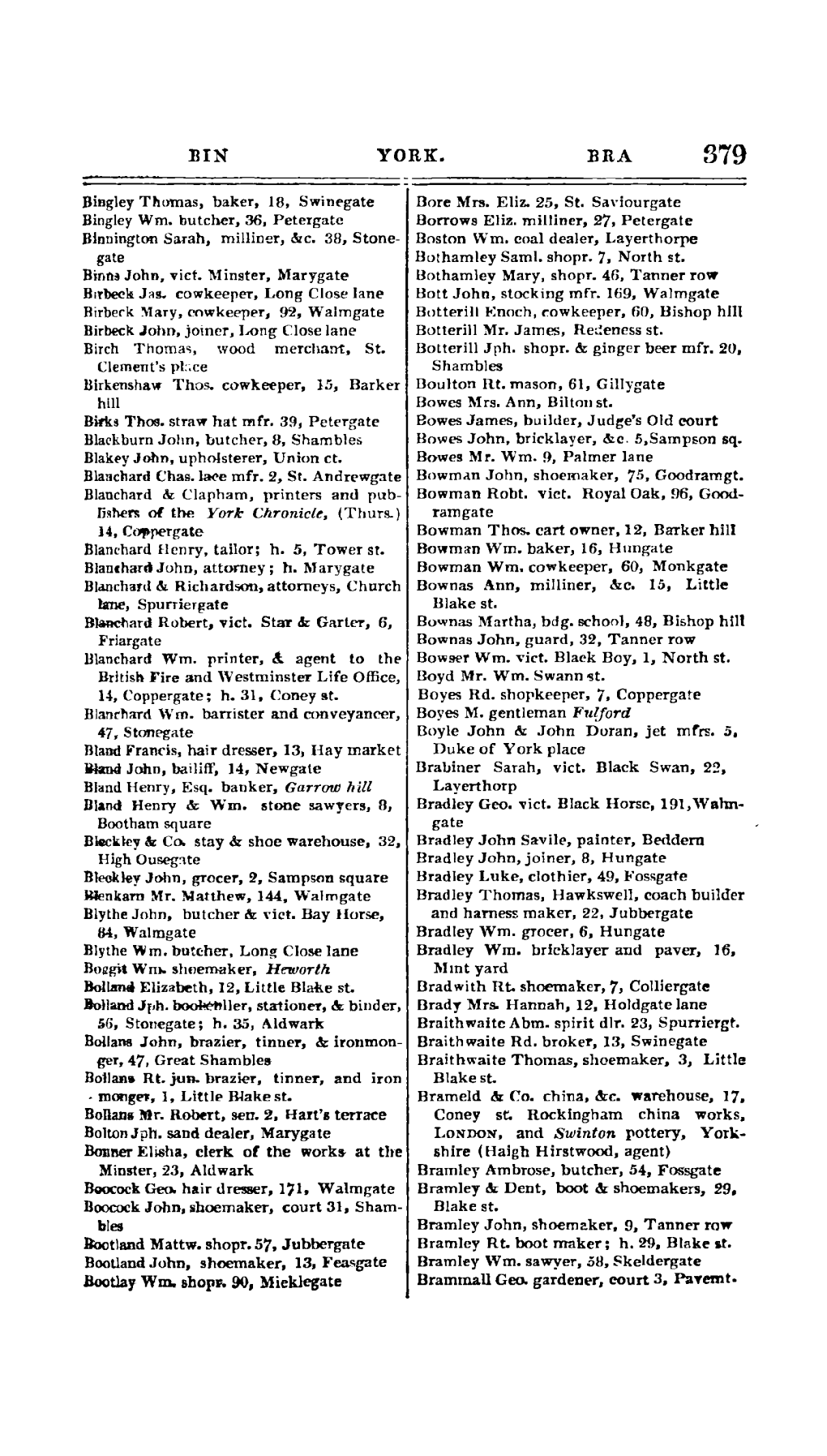 Garrow Hill Layerthorp Bland Henry & Wm