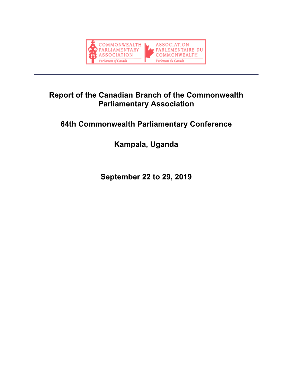 Canadian Branch of the Commonwealth Parliamentary Association