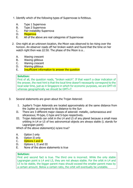 SNR MCQ Paper with Solutions