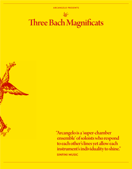 Three Bach Magnificats