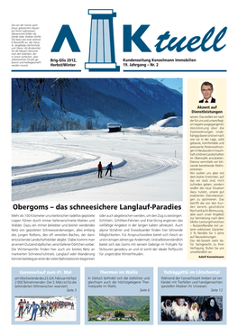 Obergoms – Das Schneesichere Langlauf-Paradies