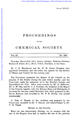 S Chemical Society