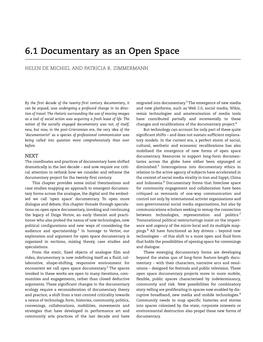 Documentary As an Open Space