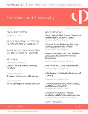 Feminism and Philosophy