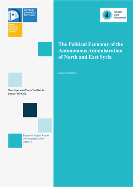 The Political Economy of the Autonomous Administration of North and East Syria