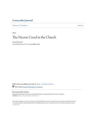 The Nicene Creed in the Church David R