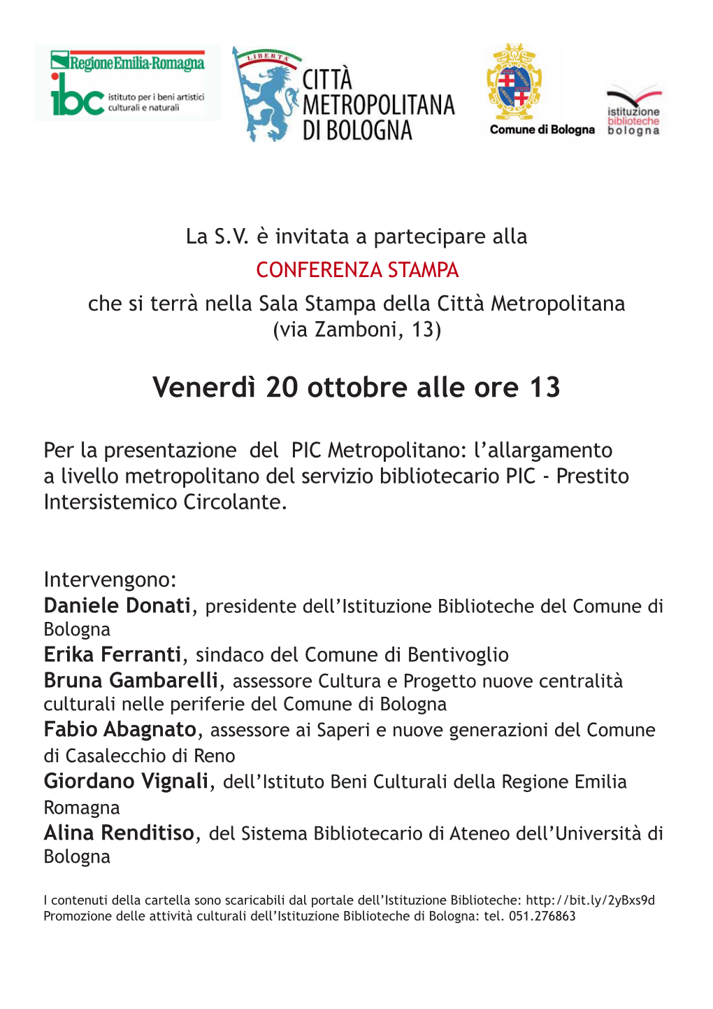 Venerdì 20 Ottobre Alle Ore 13