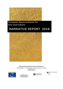 ERIAC 2018 Narrative Report