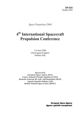 SP-555 Spacecraft Propulsion