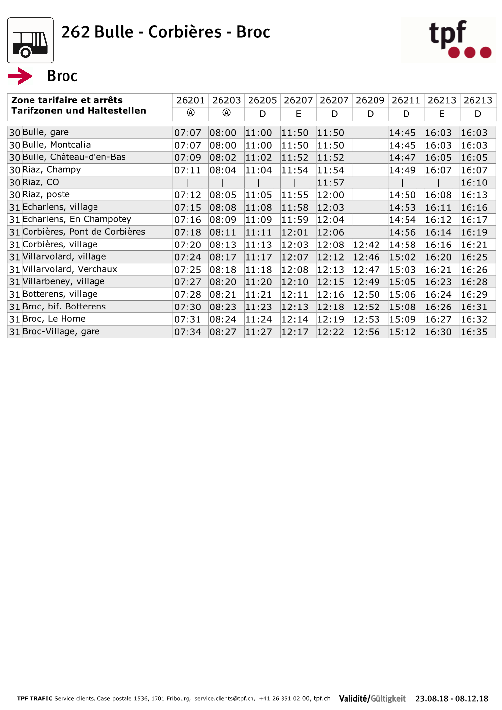 Horaires De Lignes