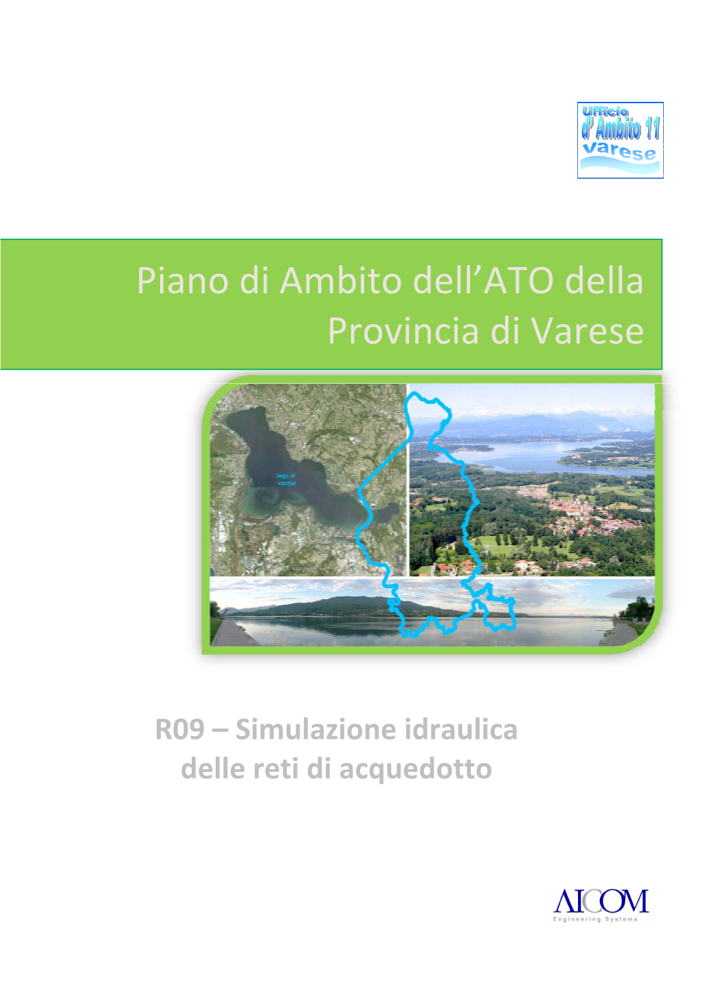 Piano Di Ambito Dell'ato Della Provincia Di Varese