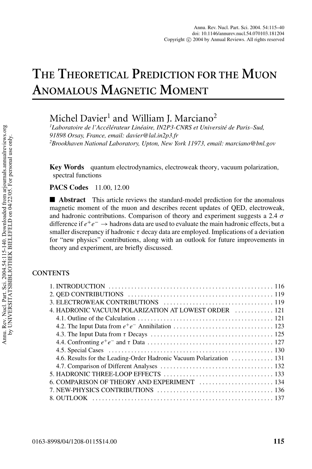 The Theoretical Prediction for the Muon Anomalous Magnetic Moment