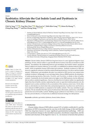 Synbiotics Alleviate the Gut Indole Load and Dysbiosis in Chronic Kidney Disease
