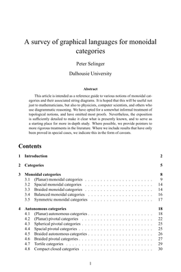 A Survey of Graphical Languages for Monoidal Categories