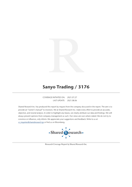 Sanyo Trading / 3176