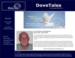 Dove, Inc. July 2021 Dovetales