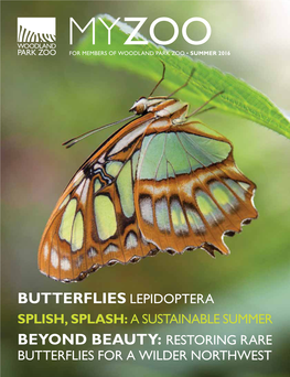 Butterflies Lepidoptera Splish, Splash: a Sustainable Summer Beyond Beauty: Restoring Rare Butterflies for a Wilder Northwest Myzoo