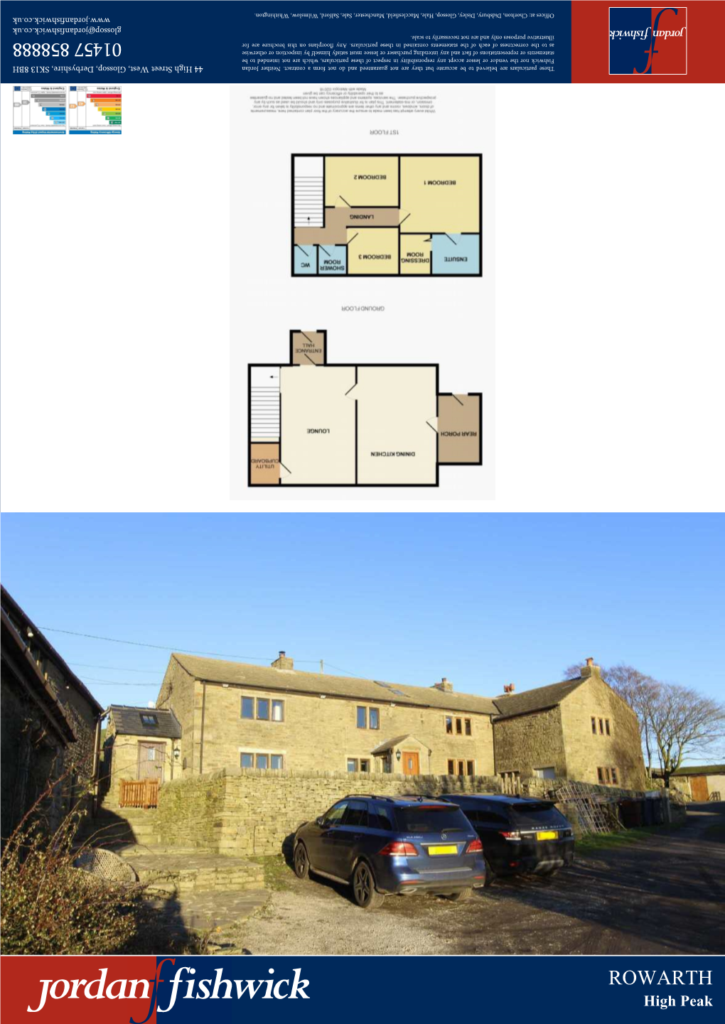 ROWARTH High Peak Lower Harthill Farm, Rowarth, High Peak, Derbyshire SK22 1ED £520,000