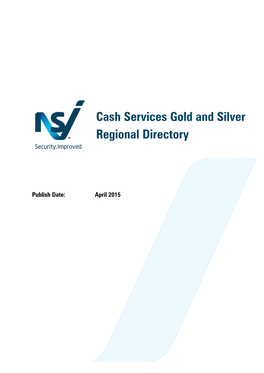 Cash Services Gold and Silver Regional Directory