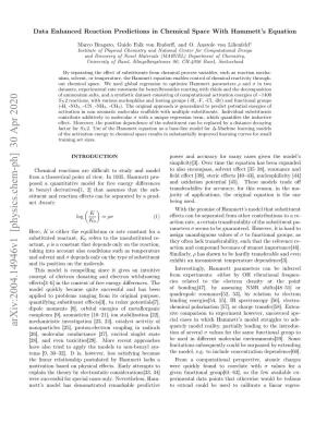 Arxiv:2004.14946V1 [Physics.Chem-Ph] 30 Apr 2020